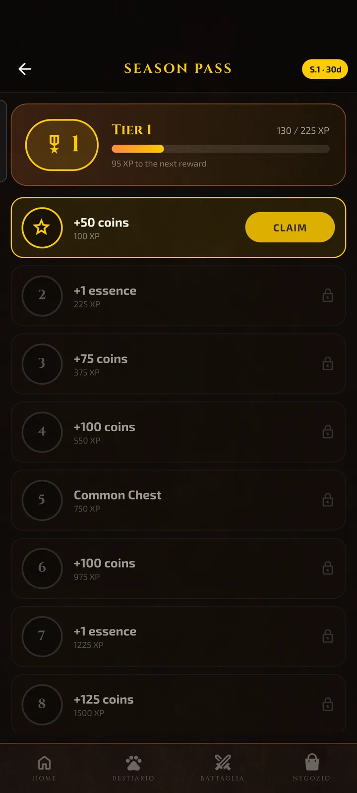 Season Pass rewards